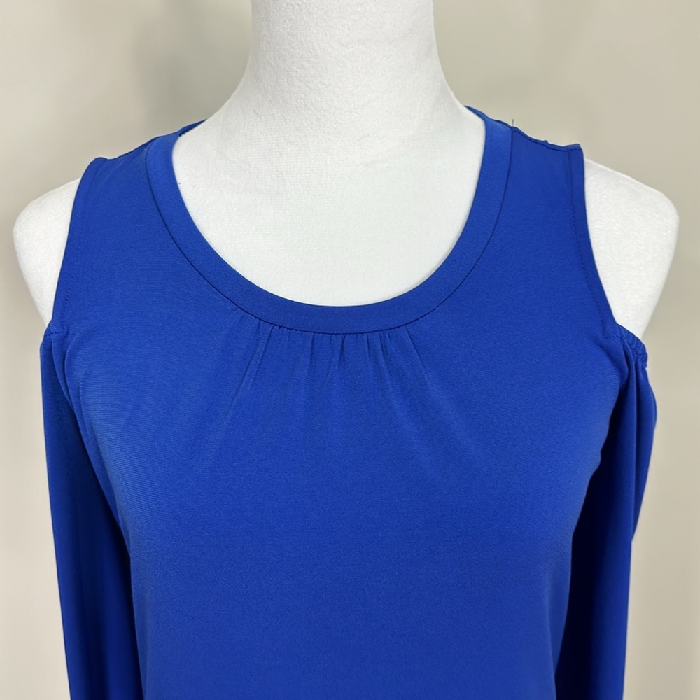 Michael Michael Kors Blue Solid Matte Jersey Cold… - image 5